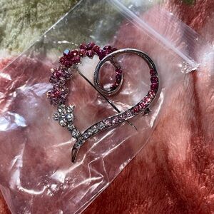 Heart shaped brooch